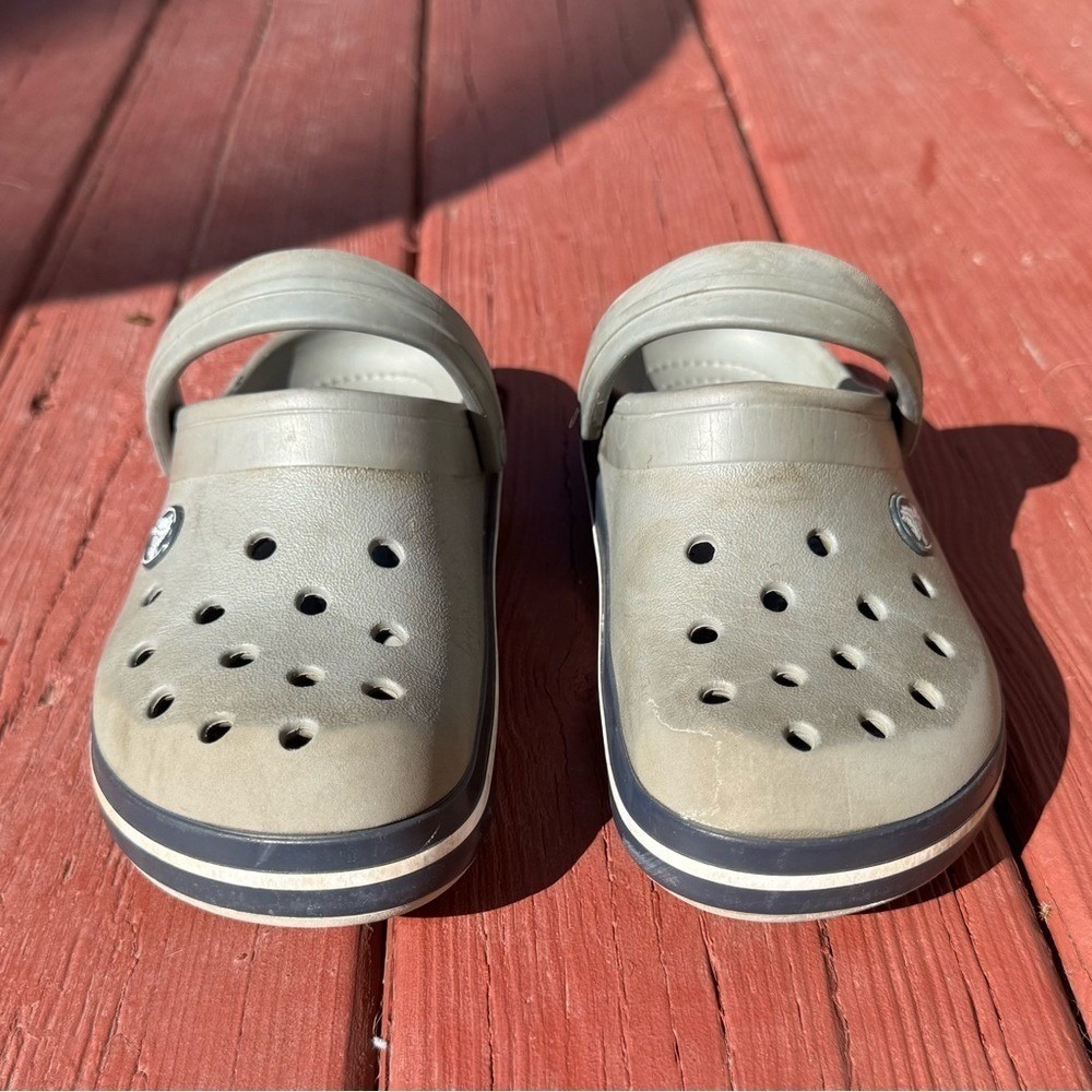 Crocs Kids' Gray Clogs Sz 13 Water Shoes Summer Play School Slip-on Durable